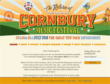 Tablet Screenshot of cornburyfestival.com